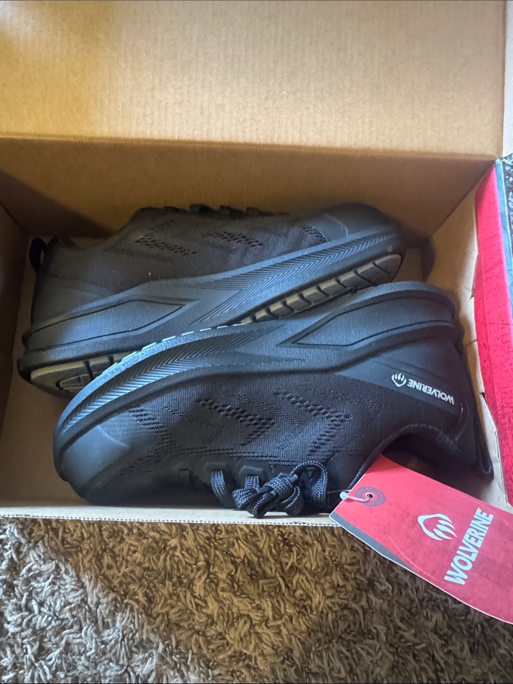 Wolverine women Black Athletic Work Sneakers